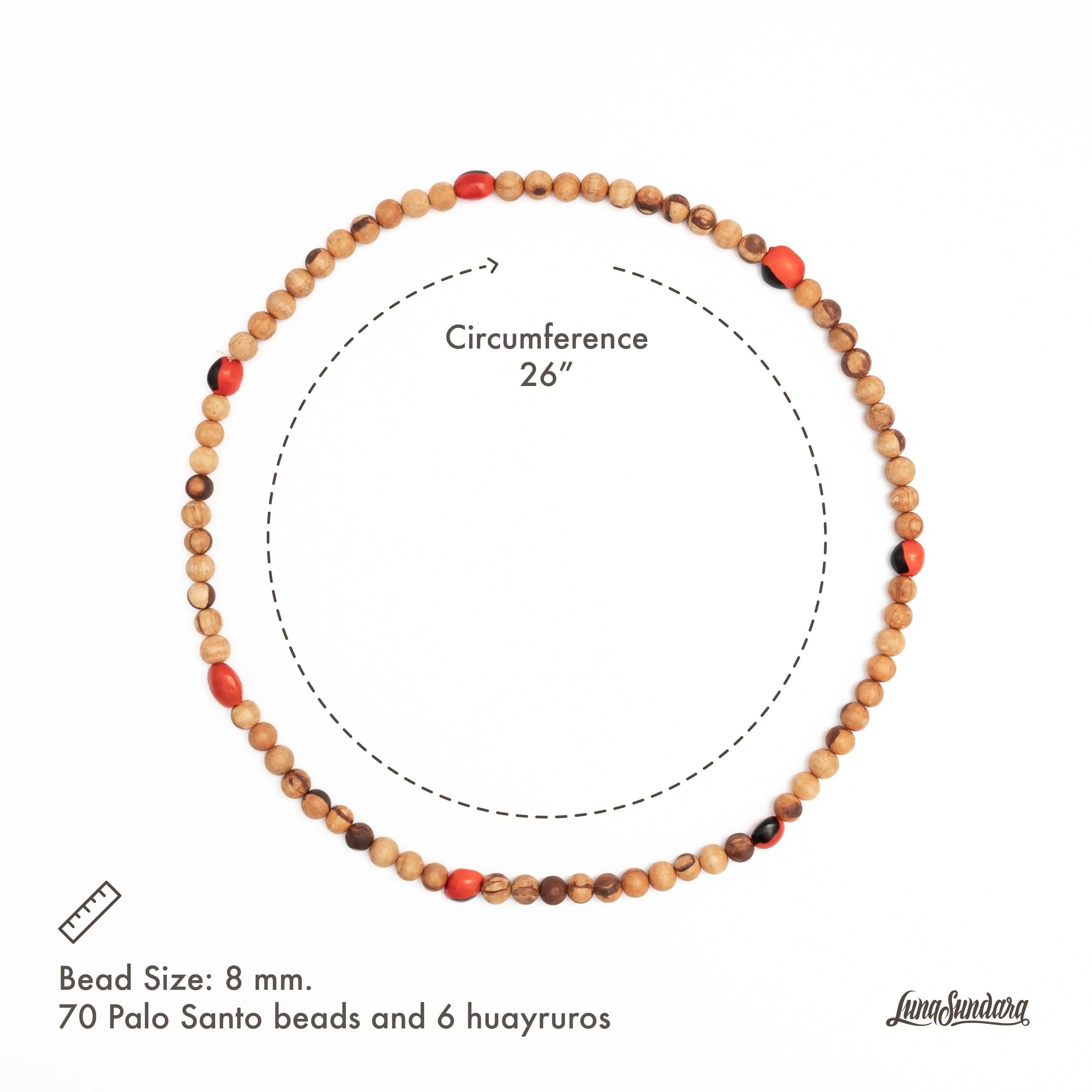 palo-santo-and-huayruro-necklace-luna-sundara-4 - Luna Sundara