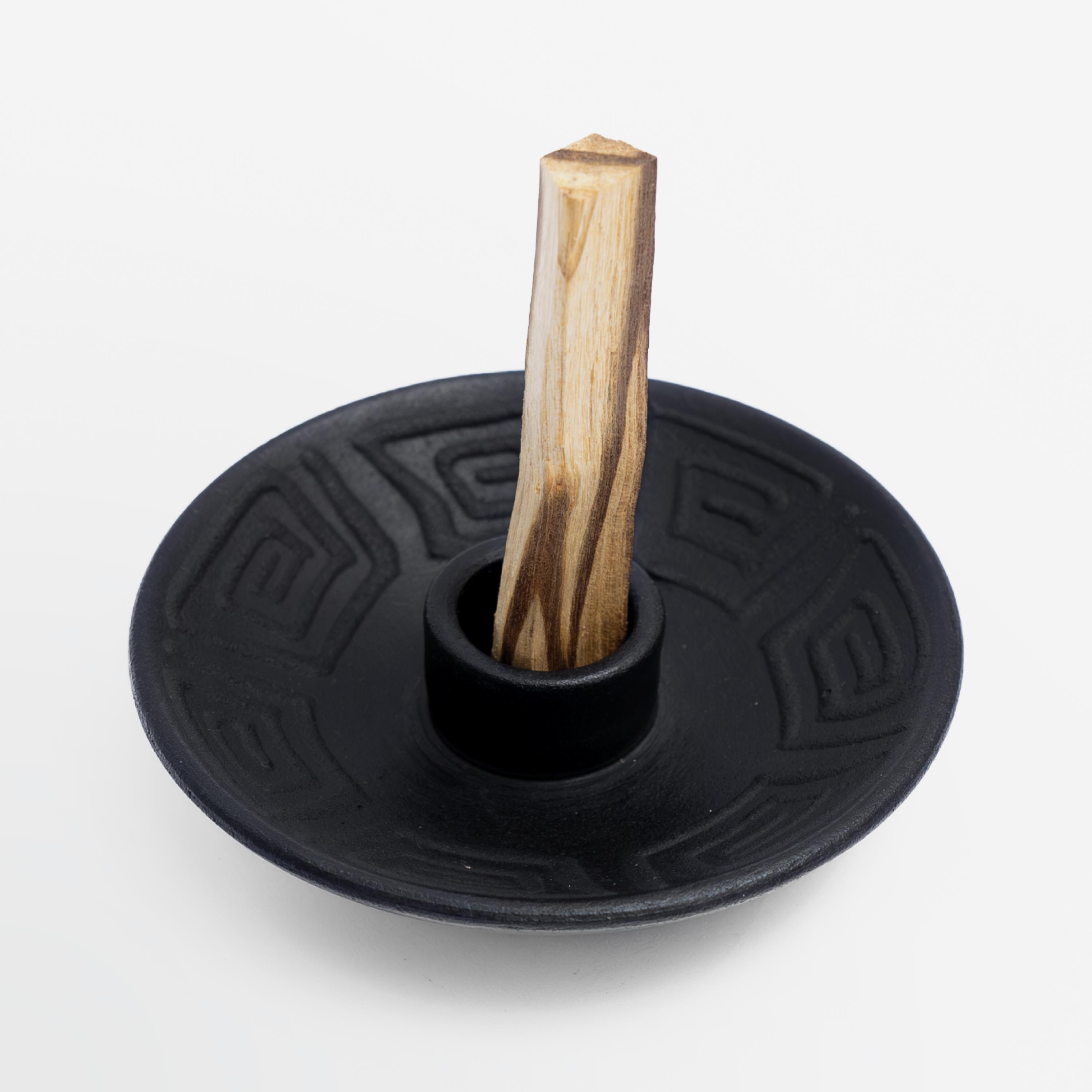 Palo Santo Holder Black Matte (with five Palo Santo Sticks) – Luna