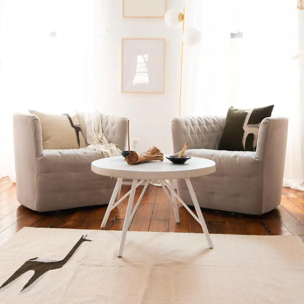 Handwoven Wool Area Rug 100% Peruvian Lambswool