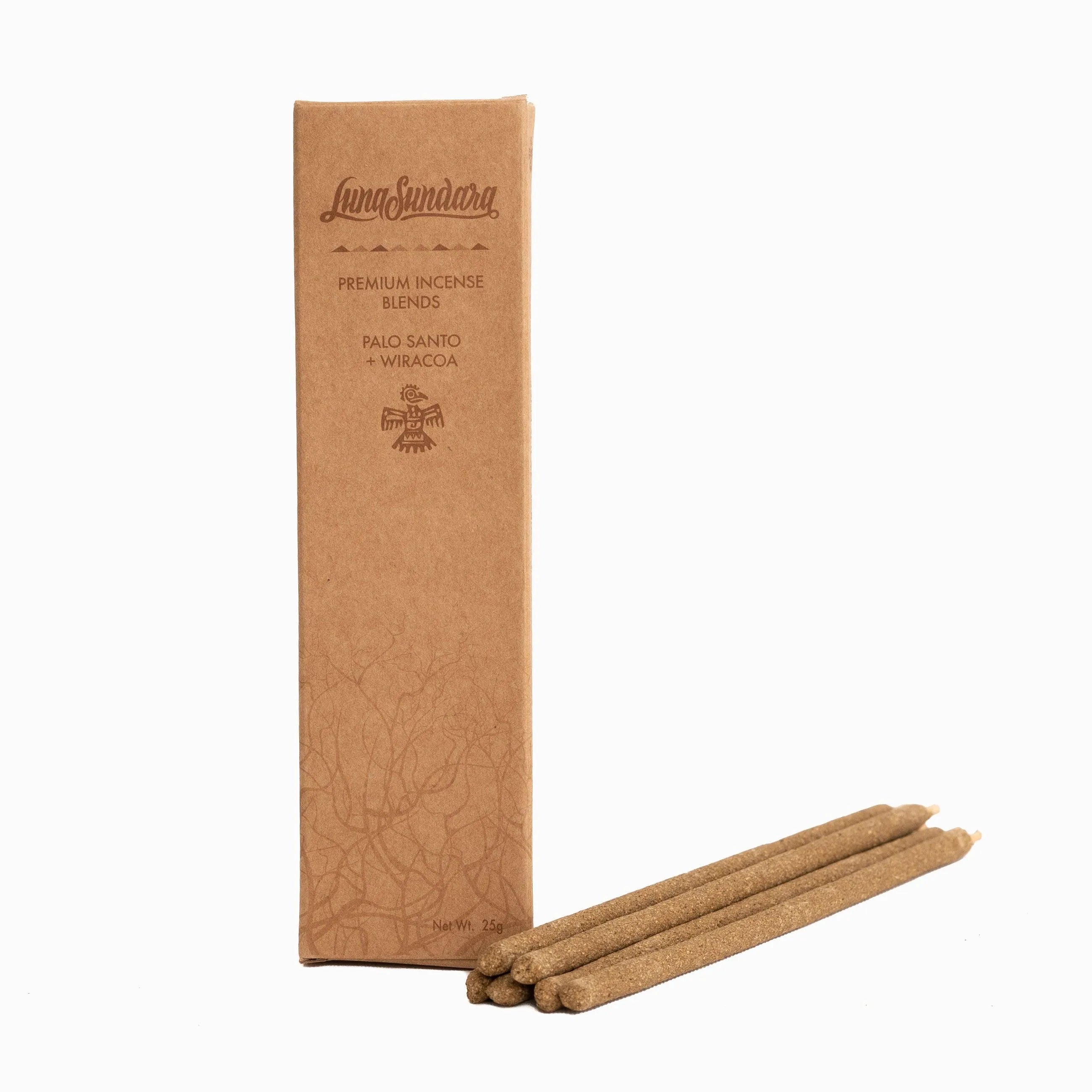 Palo Santo & Wiracoa Hand Rolled Incense Sticks 100% Ingredients