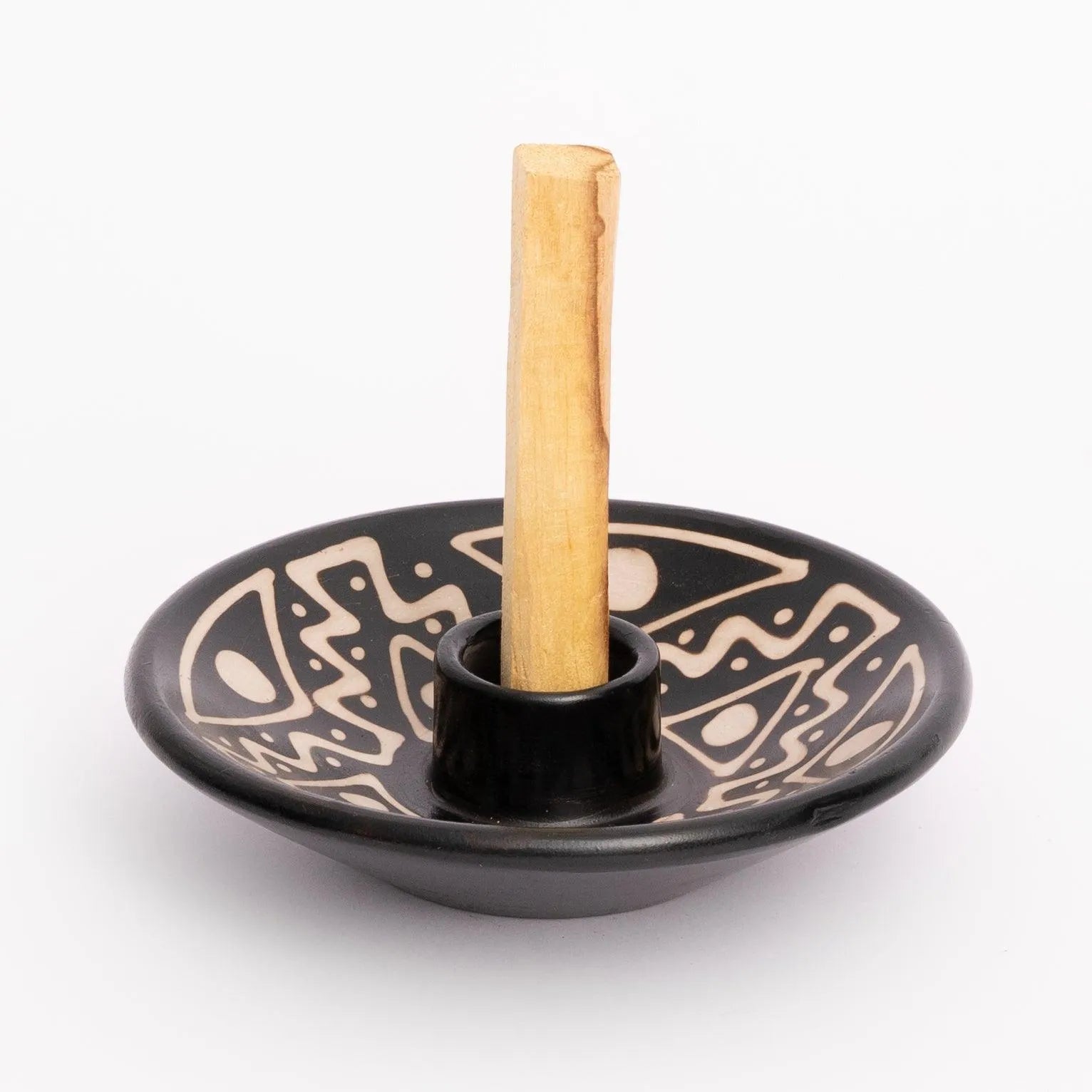 Chulucanas Ceramic Palo Santo Holder Includes 5 Palo Santo Sticks